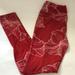 Lularoe Pants & Jumpsuits | Lularoe Leggings One Size | Color: Red | Size: M