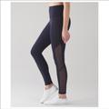 Lululemon Athletica Pants & Jumpsuits | Lululemon Wunder Under Leggings Sheer Sides 4 | Color: Blue | Size: 4