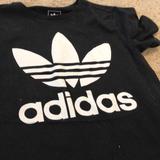 Adidas Shirts & Tops | Girls Adidas Logo Tee | Color: Black/White | Size: Mg