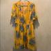 Madewell Dresses | Madewell Ruffle Yellow Floral Dress - Size 10 | Color: Yellow | Size: 10