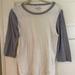 J. Crew Tops | J Crew Baseball Tee | Color: Gray/White | Size: M