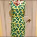 Lilly Pulitzer Dresses | Lilly Pulitzer Vintage Yellow Shift W/Dogwood Pattern - Size 2 | Color: Blue/Yellow | Size: 2