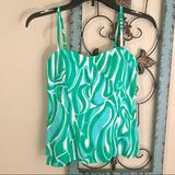 Lilly Pulitzer Tops | Lily Pulitzer Mccallum Top, Camisole | Color: Blue/Green | Size: 00