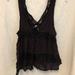 Free People Intimates & Sleepwear | Free People Intimates Black V Neck Lace Top Sz S | Color: Black | Size: S