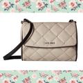 Nine West Bags | 2/60 Nine West Quilted Crossbody Bag In Dove | Color: Black/Red | Size: Os