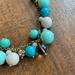 J. Crew Jewelry | J.Crew Turquoise Taupe Crystal Statement Necklace | Color: Blue/Gray | Size: Os