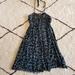 Free People Dresses | Free People Beaded Halter Dress Small | Color: Black/Blue | Size: S