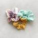 American Eagle Outfitters Accessories | Ae Hair Scrunchie Set | Color: Green/Yellow | Size: Os