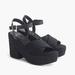 J. Crew Shoes | J Crew Platform Espadrille Sandals Nwot | Color: Black | Size: 8