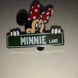 Disney Jewelry | Disney Minnie Mouse/Minnie Lane Pin | Color: Black/Red | Size: Os