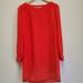 J. Crew Dresses | Jcrew Red Holiday Shift Midi Dress Size 2 | Color: Red | Size: 2