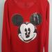 Disney Tops | Disney Womensmickey Mouse T Shirt 61620-2d4 | Color: Red | Size: Mj