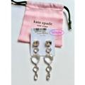 Kate Spade Jewelry | Kate Spade Clear Stone Rock It Linear Earrings Nwt | Color: Silver | Size: Os