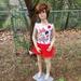 Disney Dresses | Disney Size 4t Minnie Mouse Ruffled Dress | Color: Red/White | Size: 4tg