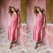 Free People Dresses | Free People Gizelle Midi Dress Luxe Suede | Color: Pink | Size: 6