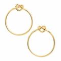 Kate Spade Jewelry | Kate Spade - Gold Love Me Knot Hoop Earrings | Color: Gold | Size: 1.5"