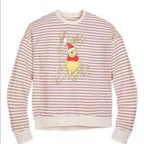 Disney Tops | Disney Pooh Holiday Sweatshirt Xl | Color: Red/White | Size: Xl