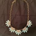 J. Crew Jewelry | J. Crew Turquoise Rhinestone Necklace | Color: Blue/Green | Size: Os