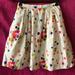 J. Crew Bottoms | Crewcuts Cotton Fully Lined Floral Skirt - 12 | Color: Cream | Size: 12g