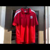 Adidas Shirts | Adidas Climalite North Carolina State Polo Shirt | Color: Red/White | Size: L