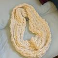 Free People Accessories | Free People Infinity Scarf | Color: Cream/White | Size: Os