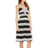 Kate Spade Dresses | Kate Spade Color Block Lace V-Neck Dress, Size 0 | Color: Black/White | Size: 0