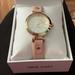 Nine West Accessories | New Womens Nine West Pink Leather Watch | Color: Gold/Pink | Size: Os