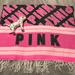 Pink Victoria's Secret Bedding | New Victoria’s Secret Pink Throw Blanket W/ Dog | Color: Black/Pink | Size: Os