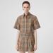 Burberry Dresses | Burberry Short-Sleeve Check Shirt Dress | Color: Red/Tan | Size: 4