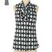 Nine West Tops | Nine West Black/White/Blue Polka Dot Blouse - Women's Xs | Color: Black/Blue | Size: Xs