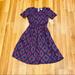 Lularoe Dresses | Nwt! Lularoe Amelia Pocket Dress Size Xs | Color: Pink/Purple | Size: Xs