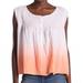 Free People Tops | Free People | Little Bit Of Something Ombre Blouse | Color: Orange/White | Size: S