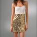 Free People Dresses | Free People Steph's Sparkle Sequin Dress | Color: Gold/White | Size: 2