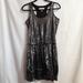 Michael Kors Dresses | Michael Kors Sequined Scoop Dress Size:S | Color: Black/Silver | Size: S