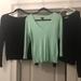 Zara Tops | Long Sleeve Shirt Bundle | Color: Black/Brown | Size: M