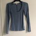 Free People Tops | New Free People Blue Long Sleeve Top | Color: Blue | Size: Xs