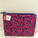 Coach Accessories | Coach Poppy Flower Ipad Zip Sleeve Navy Multi | Color: Blue/Pink | Size: Os