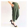 J. Crew Pants & Jumpsuits | J.Crew Olive Green Drapey ‘Patio Pant’ Trouser Pants, 2 | Color: Green | Size: 2