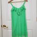 Lilly Pulitzer Dresses | Lilly Pultizer Silk Ruffle Dress | Color: Gold/Green | Size: Xs