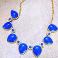 J. Crew Jewelry | J. Crew Blue Statement Necklace | Color: Blue/Gold | Size: Os