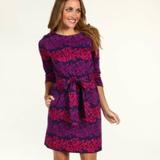 Lilly Pulitzer Dresses | Lilly Pulitzer Jonah 3/4 Sleeve Sheath Dress M | Color: Pink/Purple | Size: M