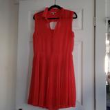 American Eagle Outfitters Dresses | Cute Pleated Dress! | Color: Red | Size: L