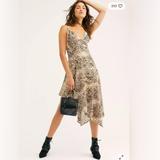 Free People Dresses | Free People Midnight Dance Snake Print Dress | Color: Red | Size: Various