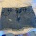 Free People Skirts | Free People Denim Mini Skirt | Color: Blue | Size: 0