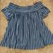 American Eagle Outfitters Tops | American Eagle Striped Top | Color: Blue/White | Size: S