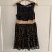 Anthropologie Dresses | Anthropologie Burlapp Brand Party Dress | Color: Black/Gold | Size: M