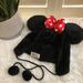 Disney Accessories | Disney Parks Minnie Mouse Winter Hat | Color: Black/Red | Size: Os