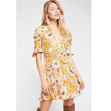 Free People Dresses | Free People Glow Up Mini Dress In Yellow | Color: Yellow | Size: 4