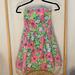 Lilly Pulitzer Dresses | Lilly Pulitzer Floral Butterfly Strapless Dress | Color: Green/Pink | Size: 00