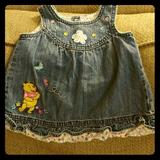 Disney Dresses | Disney Jean Dress Jumper | Color: Blue | Size: 3-6mb